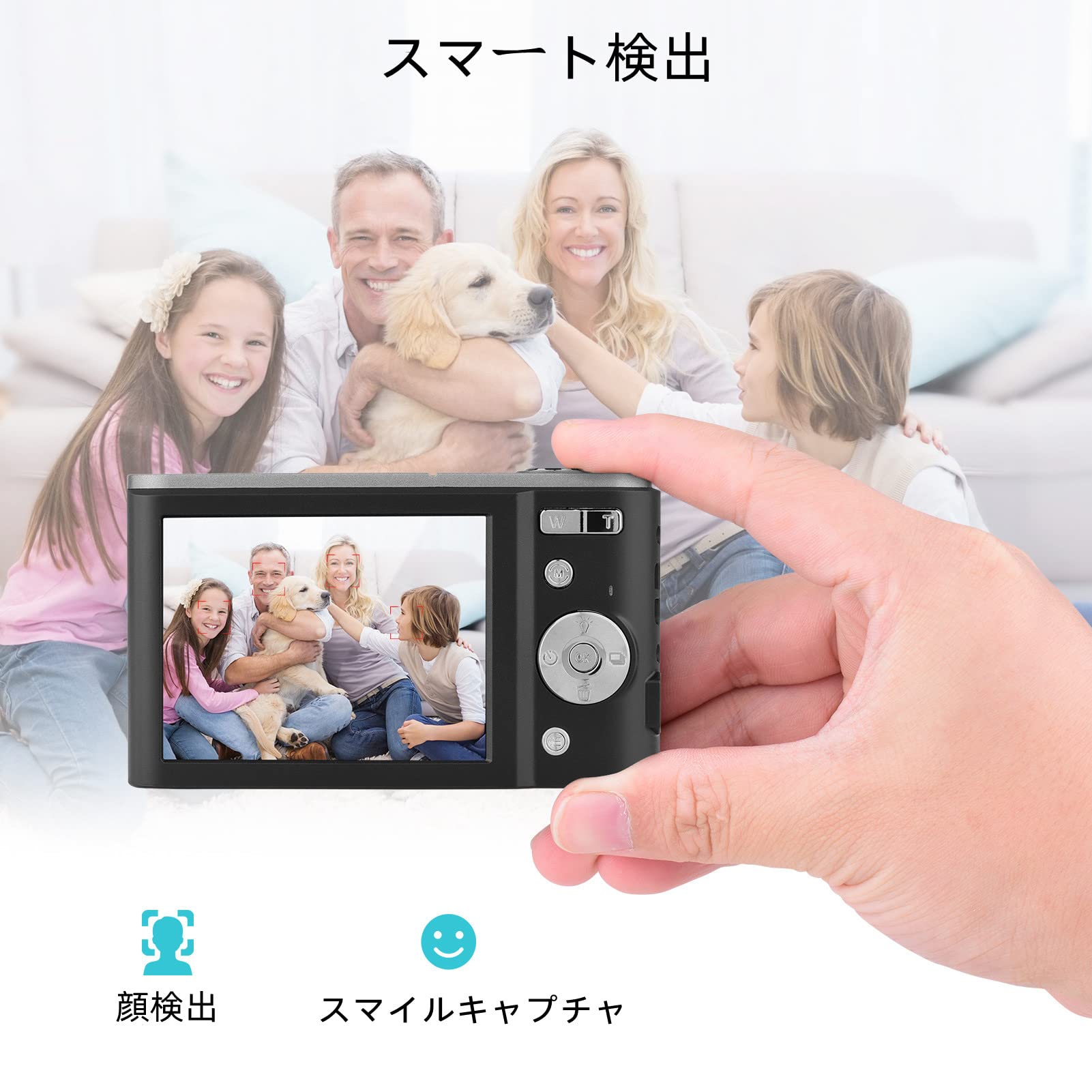 Amazon | Andoer デジカメ デジタル カメラ コンパクト 48MP 2.7